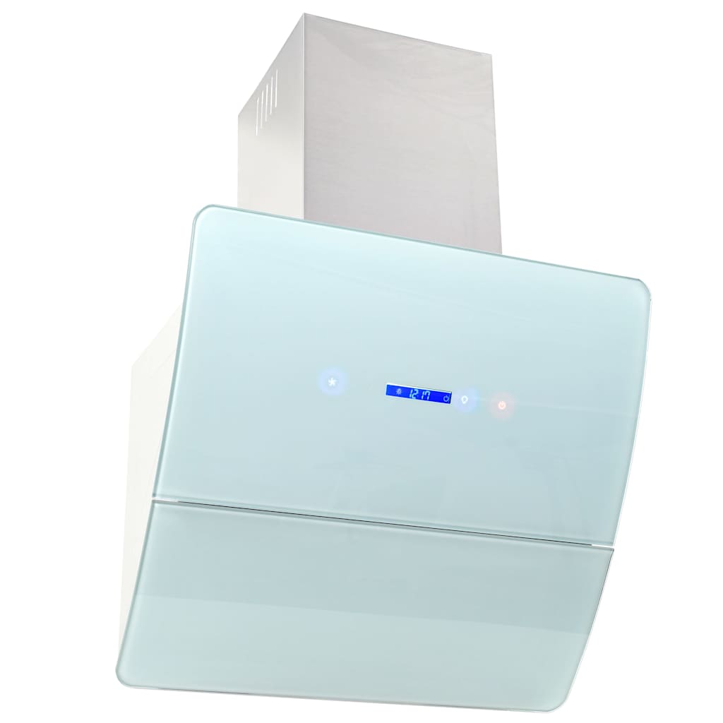 Vidaxx hotte aspirante murale 756 m³ h 60 cm acier inoxydable blanc