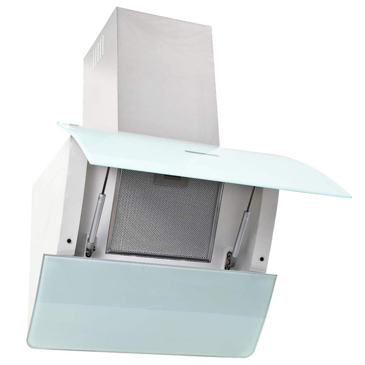 Vidaxx hotte aspirante murale 756 m³ h 60 cm acier inoxydable blanc
