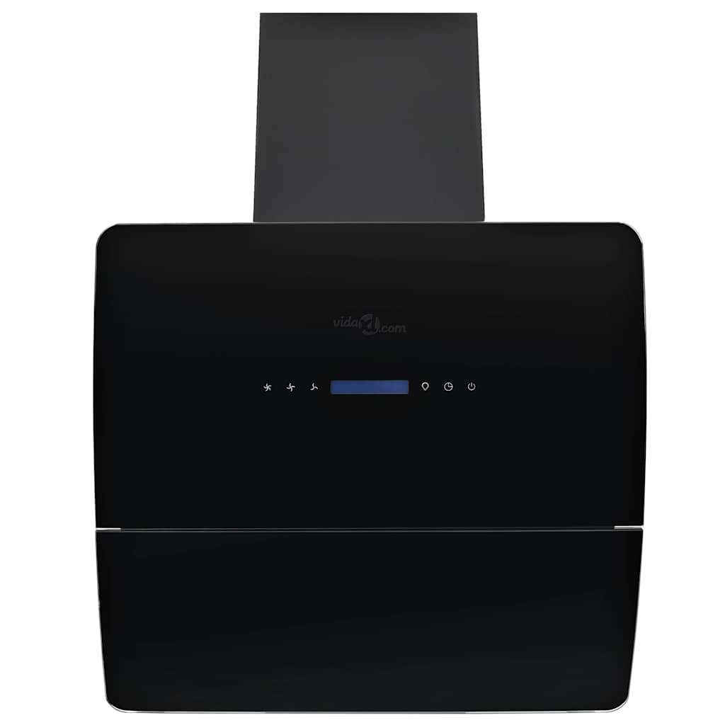 Capeur d'extracteur de paroi Vidaxl 756 m³ U 60 cm en acier inoxydable noir