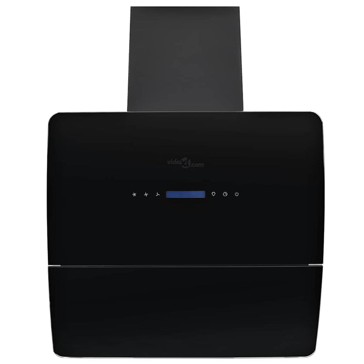 Capeur d'extracteur de paroi Vidaxl 756 m³ U 60 cm en acier inoxydable noir