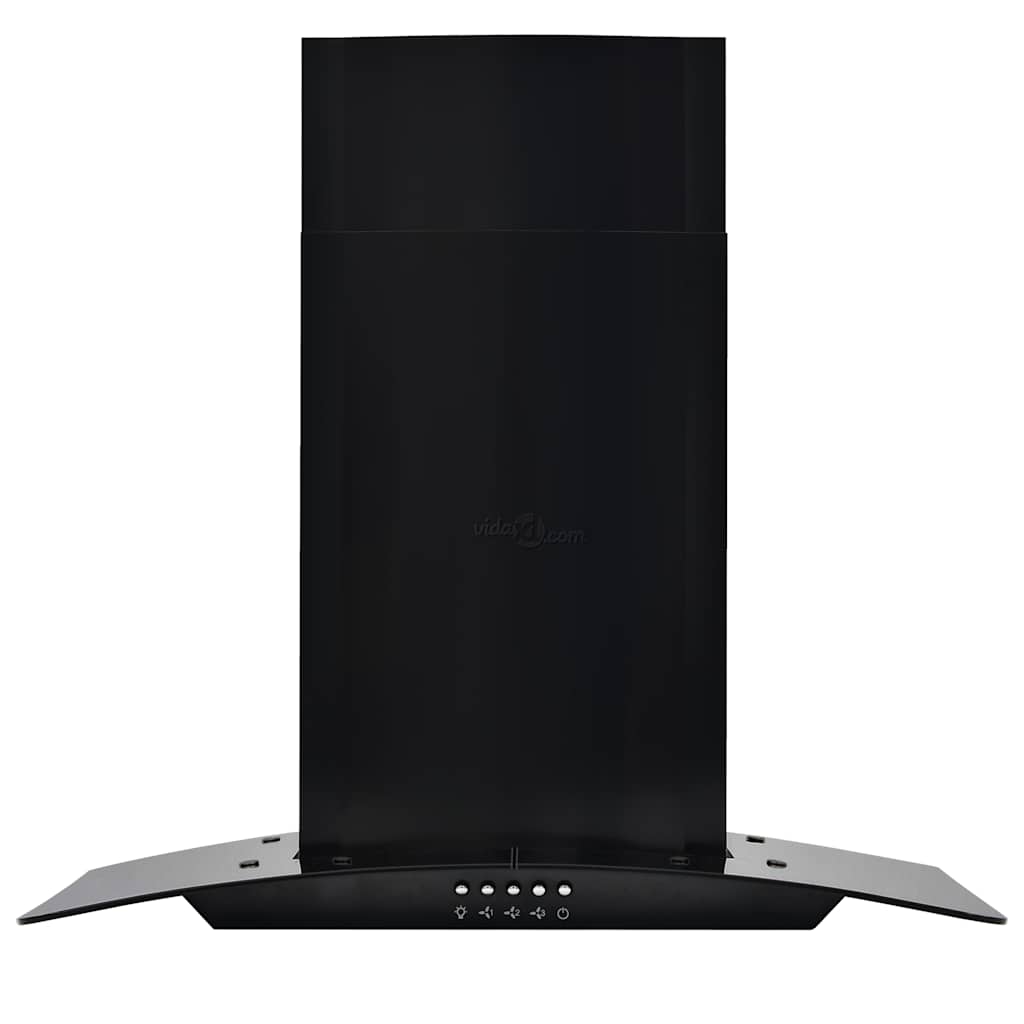 Capeur d'extracteur de paroi Vidaxl 756 m³ U 60 cm en acier inoxydable noir