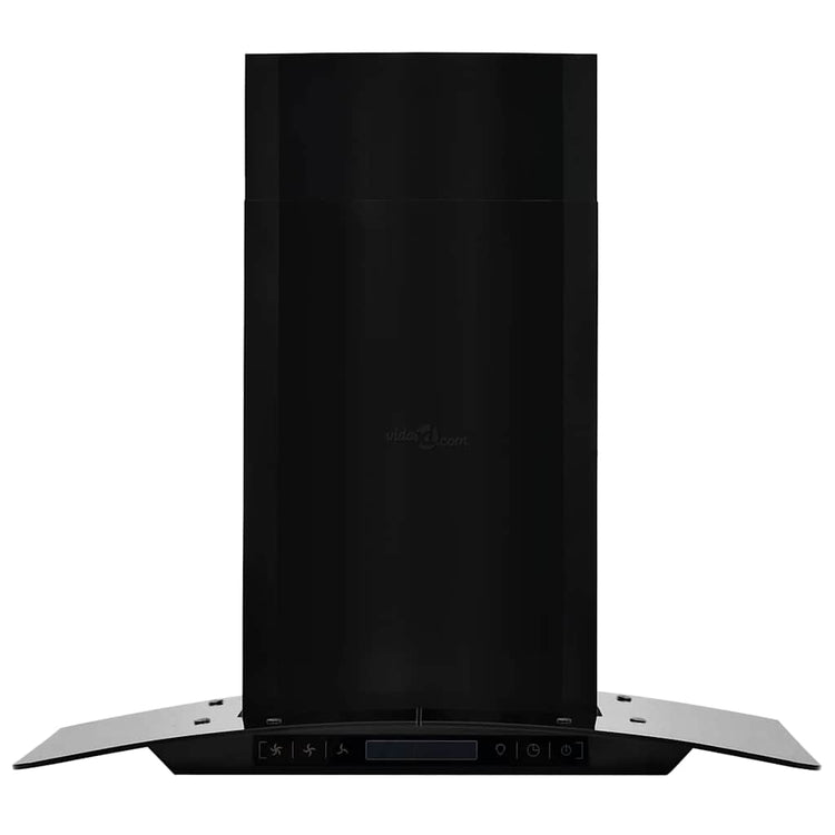 Capeur d'extracteur de paroi Vidaxl 756 m³ U 60 cm en acier inoxydable noir