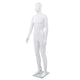 Vidaxl estalage poupée mâle avec pied de verre 175 cm blanc brillant