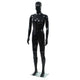 Vidaxl estalage poupée mâle avec pied de verre 185 cm noir brillant