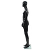 Vidaxl estalage poupée mâle avec pied de verre 185 cm noir brillant