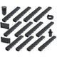 Gouttières de drainage vidaxl 12 m plastique 12 pcs