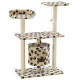 Vidaxl Cat Scratch Post avec sisal Scratch Posts 95 cm Pootprints Beige - afbeelding 2