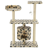 Vidaxl Cat Scratch Post avec sisal Scratch Posts 95 cm Pootprints Beige - afbeelding 3