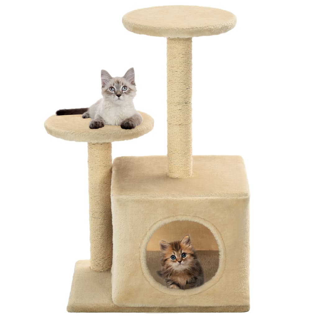 Vidaxl Cat Scratch Post avec Sisal Scratch Posts 60 cm beige