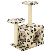 Vidaxl Cat Scratch Post avec sisal Scratch Posts 60 cm pootprints beige - afbeelding 2