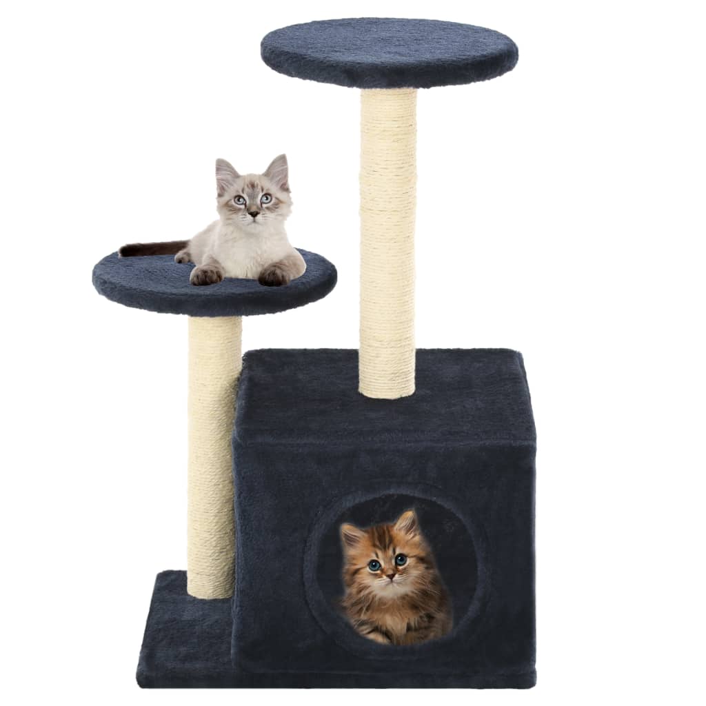 Vidaxl Cat Scratch Post avec sisal Scratch Posts 60 cm bleu foncé