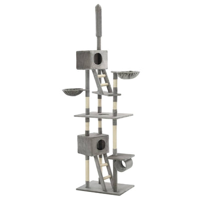 Vidaxl Cat Scratch Post avec Sisal Scratch Post 230-260 cm Gray