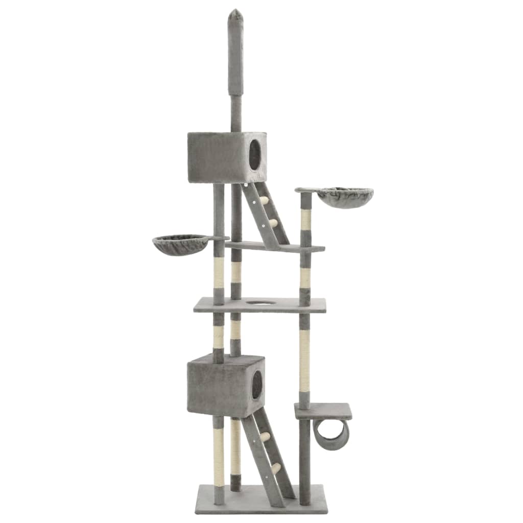 Vidaxl Cat Scratch Post avec Sisal Scratch Post 230-260 cm Gray