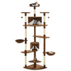 Vidaxl Cat Scratch Post avec sisal Scratch Posts 203 cm brun et blanc