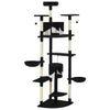 Vidaxl Cat Scratch Post avec Sisal Scratch Posts 203 cm noir et blanc
