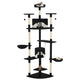 Vidaxl Cat Scratch Post avec Sisal Scratch Posts 203 cm noir et blanc