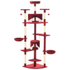Vidaxl Cat Scratch Post avec Sisal Scratch Posts 203 cm rouge et blanc