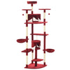 Vidaxl Cat Scratch Post avec Sisal Scratch Posts 203 cm rouge et blanc