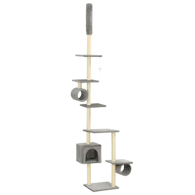 Vidaxl Cat Scratch Post avec Sisal Scratch Posts 260 cm Gray