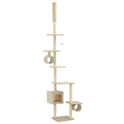 Vidaxl Cat Scratch Post avec Sisal Scratch Posts 260 cm beige