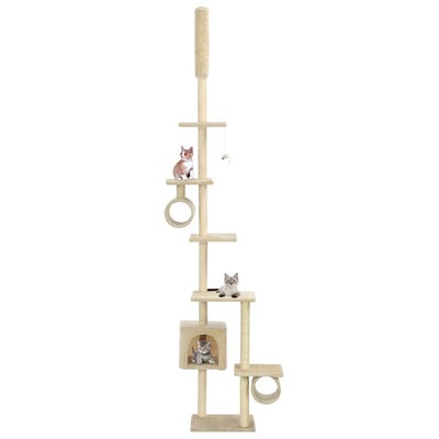 Vidaxl Cat Scratch Post avec Sisal Scratch Posts 260 cm beige