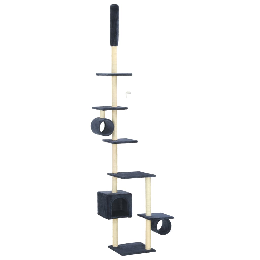 Vidaxl Cat Scratch Post avec sisal Scratch Posts 260 cm Bleu foncé