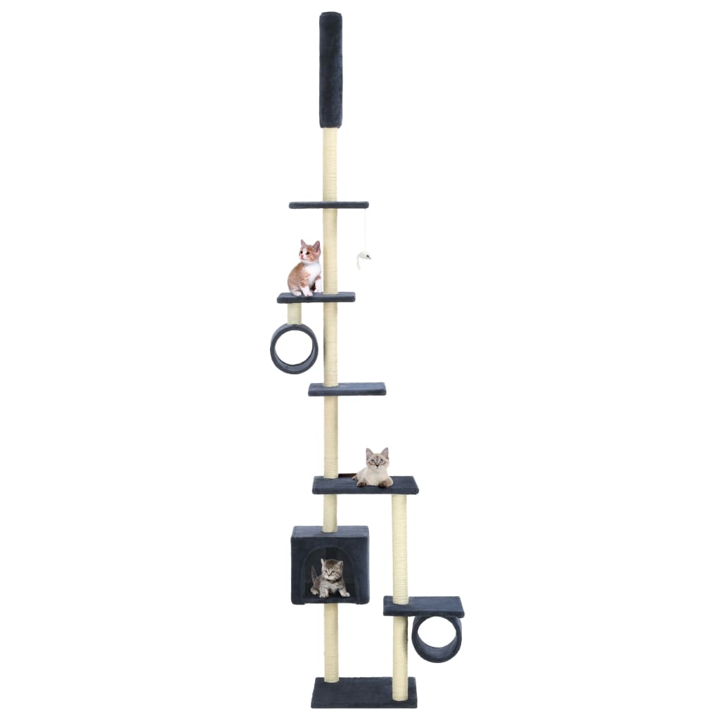 Vidaxl Cat Scratch Post avec sisal Scratch Posts 260 cm Bleu foncé