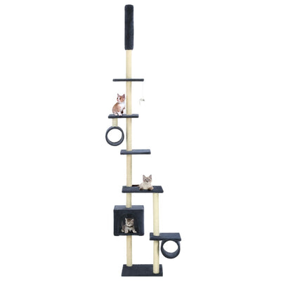 Vidaxl Cat Scratch Post avec sisal Scratch Posts 260 cm Bleu foncé
