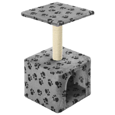 Vidaxl Cat Scratch Post avec Sisal Scratch Post 55 cm Pootprints Gray