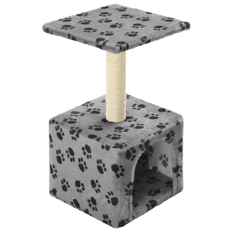 Vidaxl Cat Scratch Post avec Sisal Scratch Post 55 cm Pootprints Gray