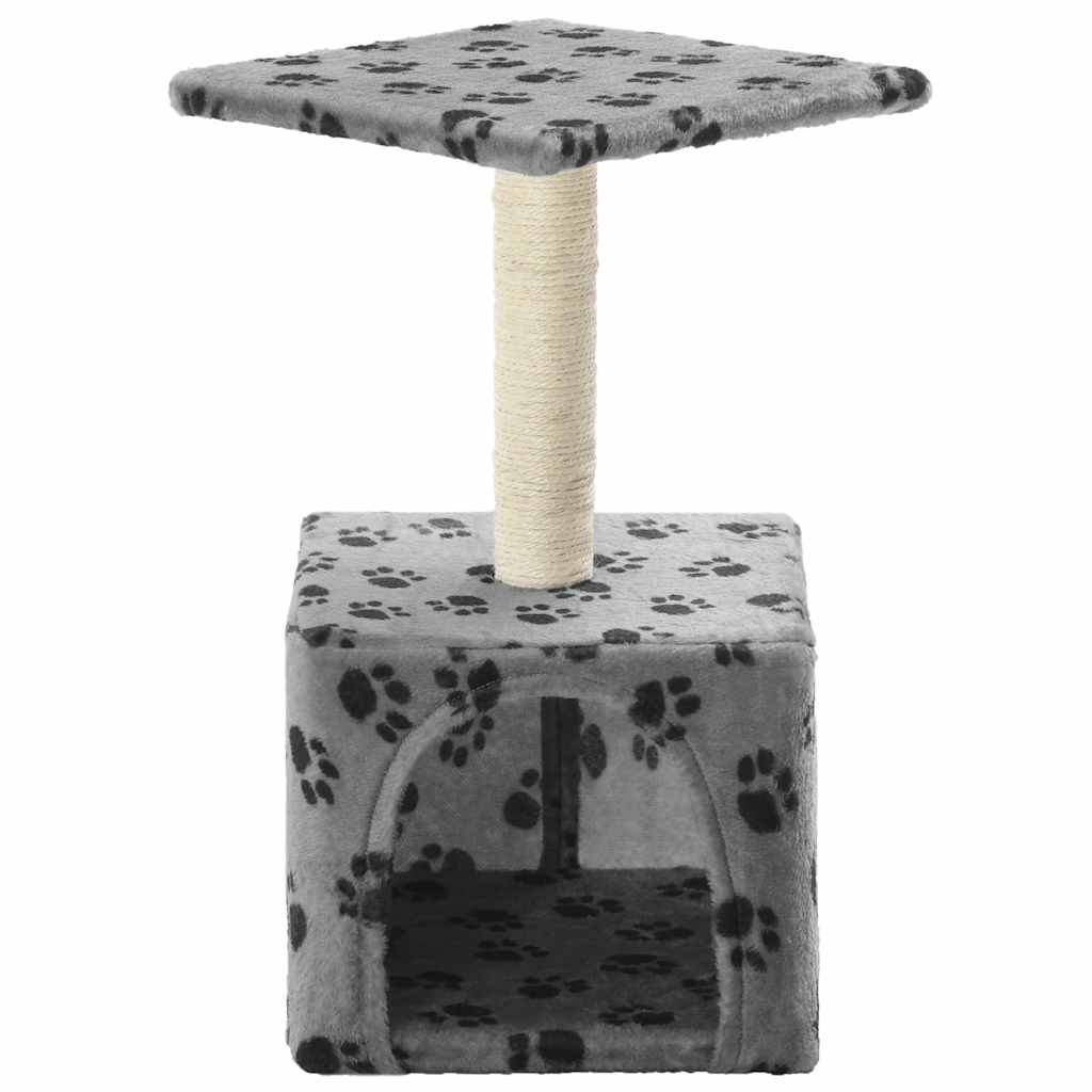 Vidaxl Cat Scratch Post avec Sisal Scratch Post 55 cm Pootprints Gray