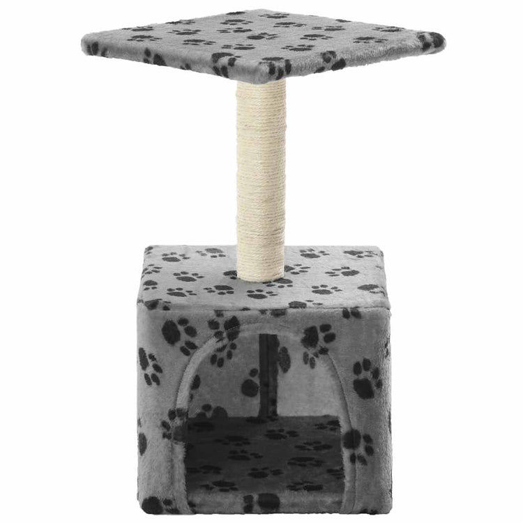 Vidaxl Cat Scratch Post avec Sisal Scratch Post 55 cm Pootprints Gray