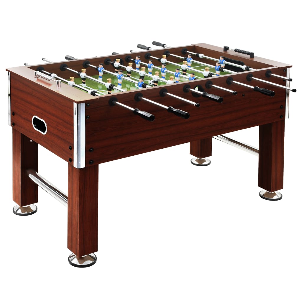 Table de football Vidaxl 60 kg 140x74.5x87,5 cm en acier brun