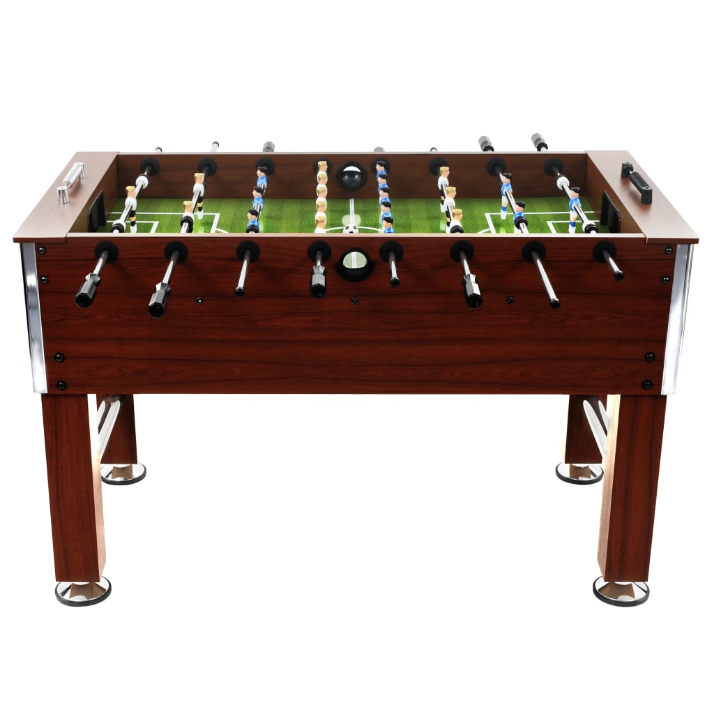 Table de football Vidaxl 60 kg 140x74.5x87,5 cm en acier brun