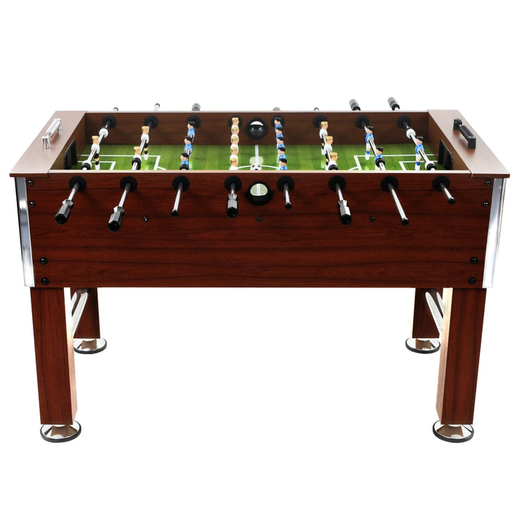 Table de football Vidaxl 60 kg 140x74.5x87,5 cm en acier brun