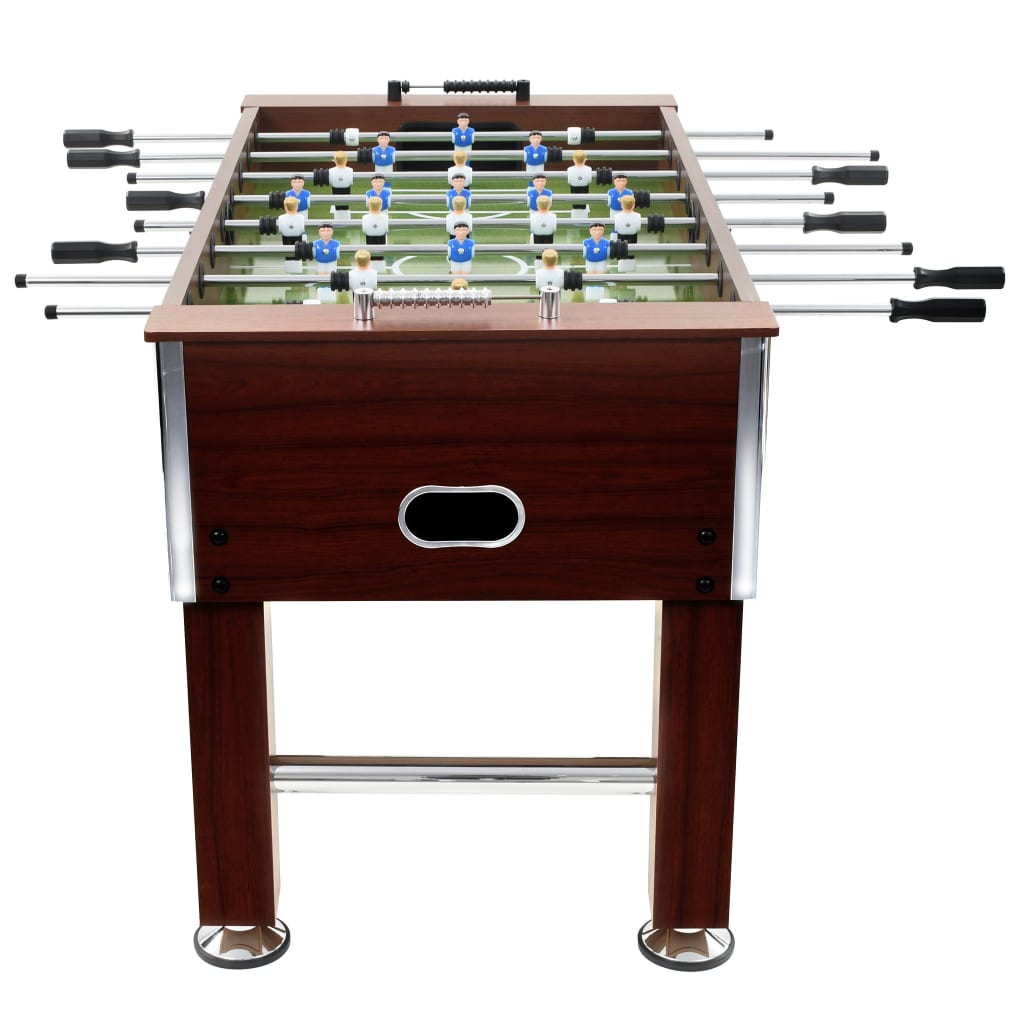 Table de football Vidaxl 60 kg 140x74.5x87,5 cm en acier brun