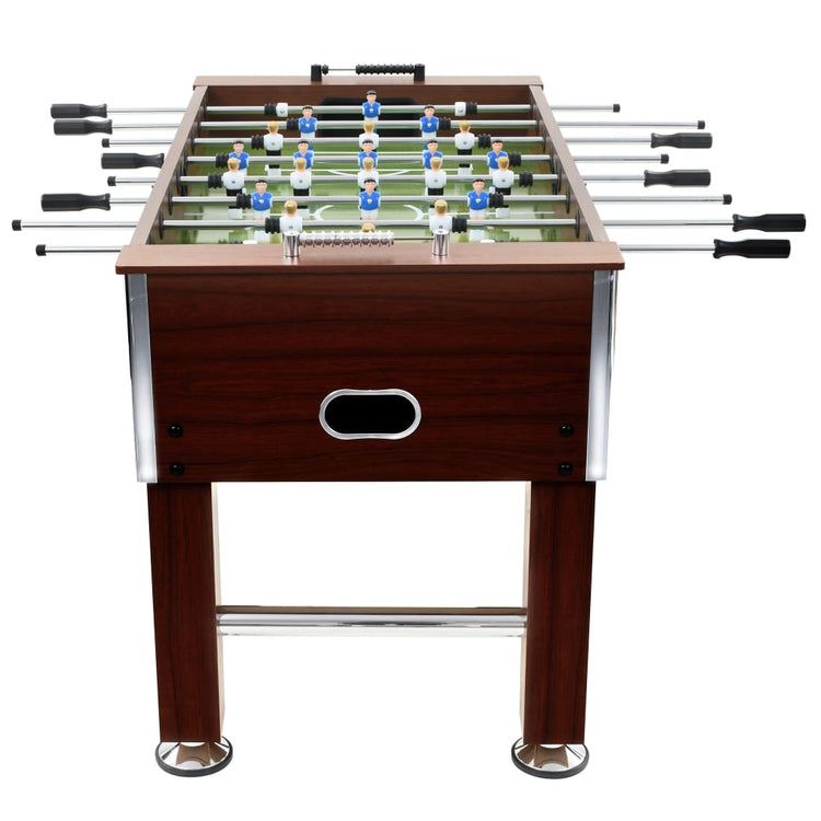 Table de football Vidaxl 60 kg 140x74.5x87,5 cm en acier brun