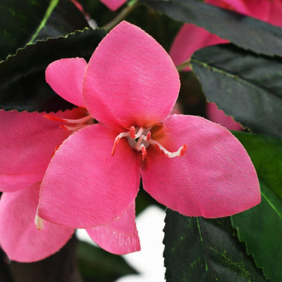 Vidaxl Plant artificiel avec pot Rododendron 155 cm vert et rose