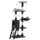 Vidaxl Cat Scratch Post avec Sisal Scratch Posts 138 cm Bleu foncé