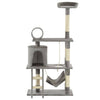 Vidaxl Cat Stracing Post avec sisal Scratch Posts 140 cm Gray