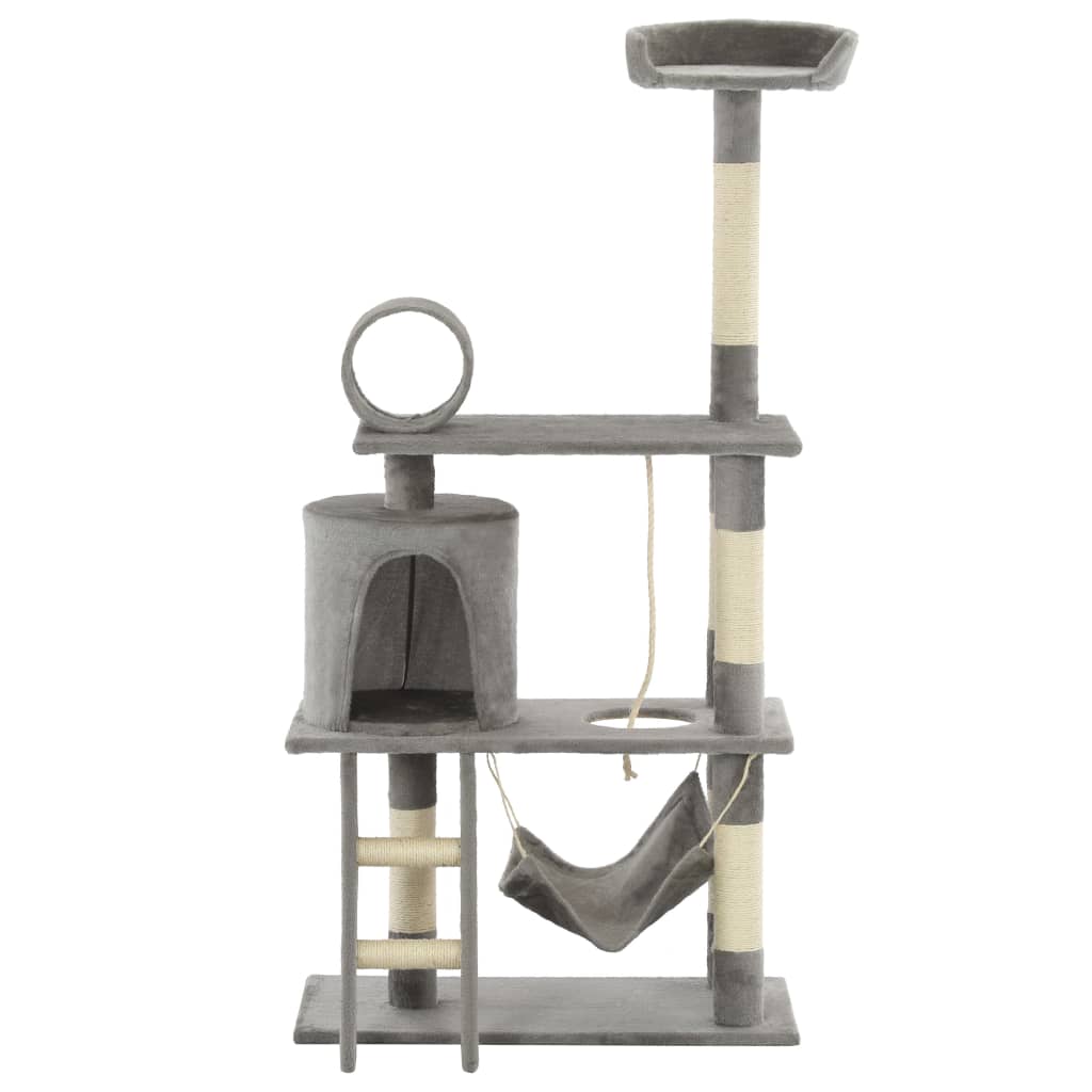 Vidaxl Cat Stracing Post avec sisal Scratch Posts 140 cm Gray