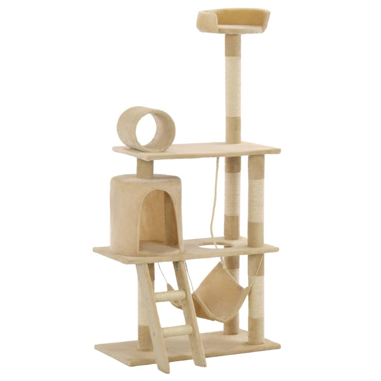 Vidaxl Cat Scratch Post avec Sisal Scratch Posts 140 cm beige