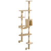 Vidaxl Cat Scratch Post avec Sisal Scratch Posts Mouin Montage 194 cm Beige