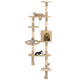 Vidaxl Cat Scratch Post avec Sisal Scratch Posts Mouin Montage 194 cm Beige