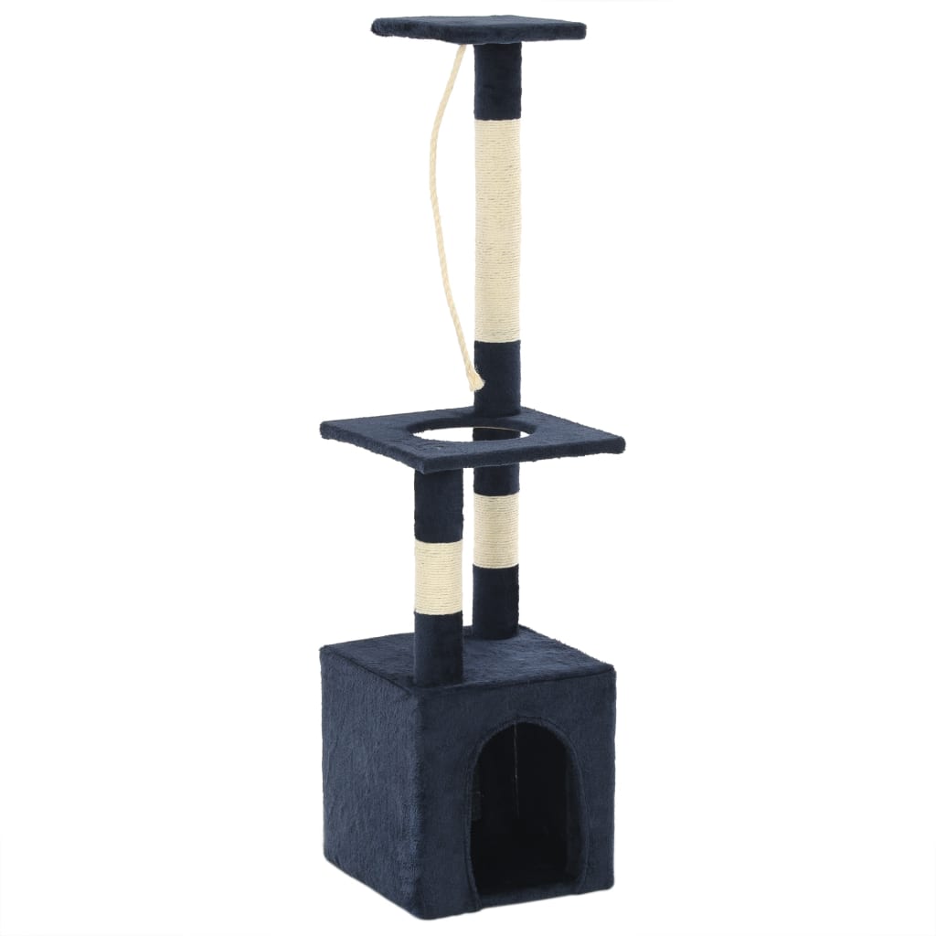 Vidaxl Cat Stracing Post avec sisal Scratch Posts 109 cm bleu foncé