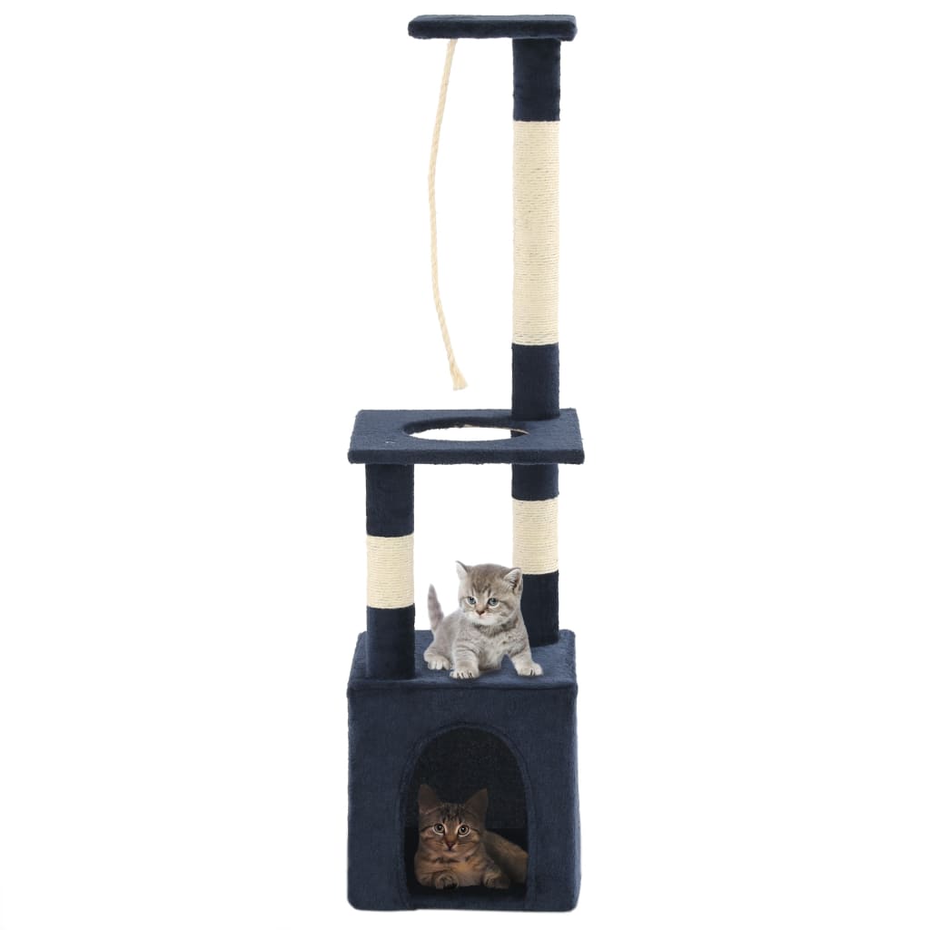 Vidaxl Cat Stracing Post avec sisal Scratch Posts 109 cm bleu foncé