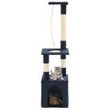 Vidaxl Cat Stracing Post avec sisal Scratch Posts 109 cm bleu foncé - afbeelding 1