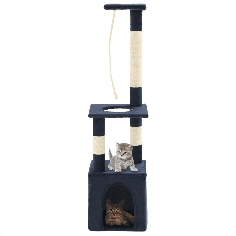 Vidaxl Cat Stracing Post avec sisal Scratch Posts 109 cm bleu foncé
