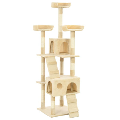 Vidaxl Cat Stracing Post avec sisal Scratch Posts 170 cm beige
