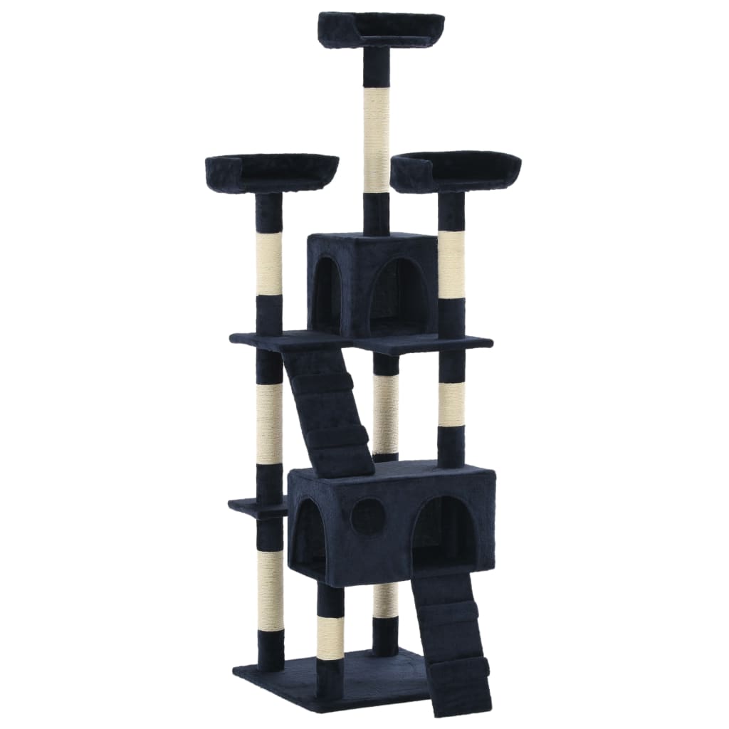 Vidaxl Cat Stracing Post avec sisal Scratch Posts 170 cm bleu